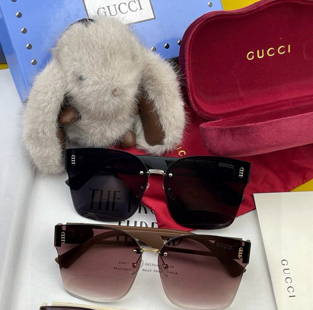 Gucci G3101 Square Black Lens Sunglasses for Men & Women - 357884 - detail image 5