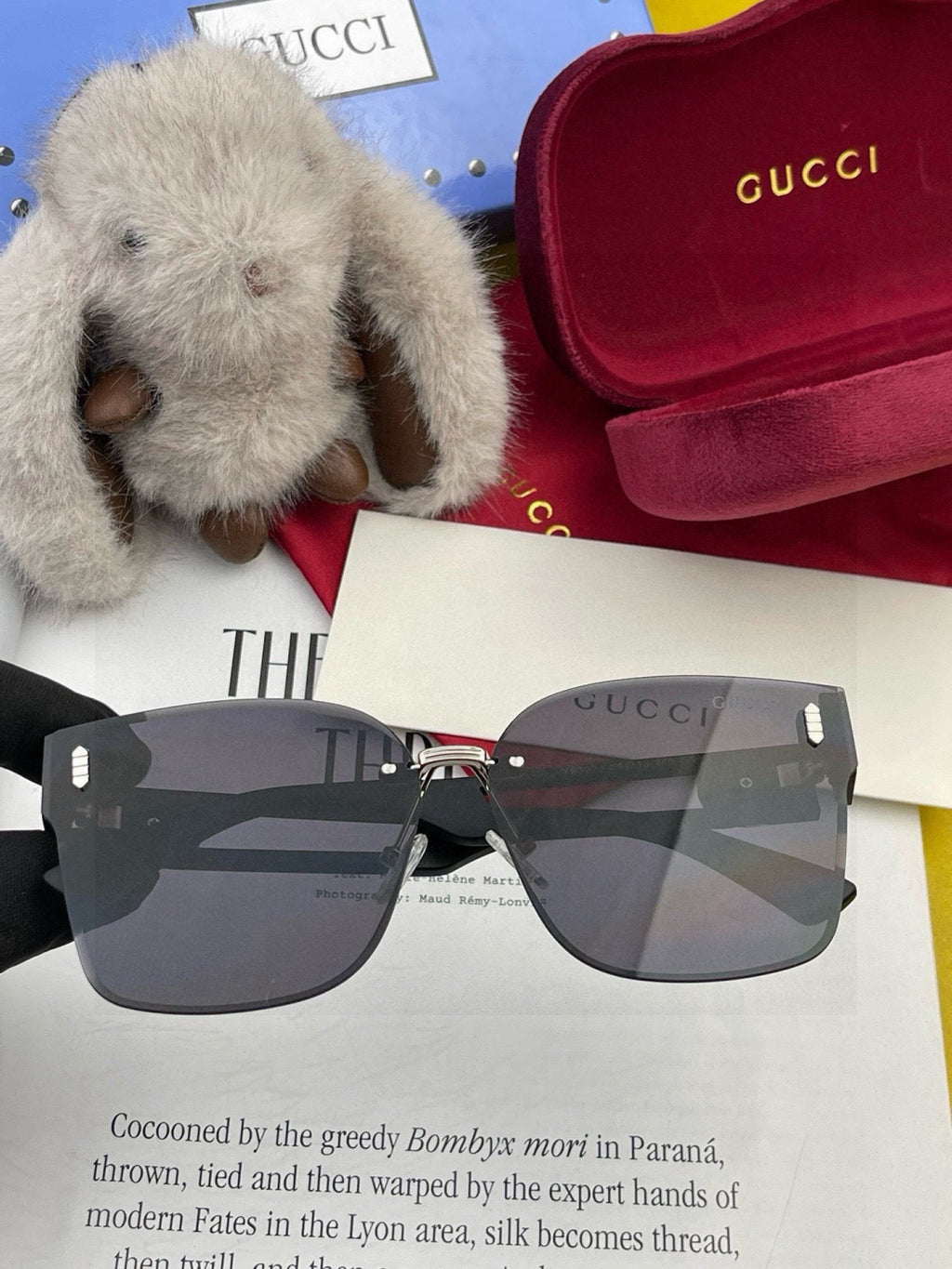 Gucci G3101 Square Black Lens Sunglasses for Men & Women - 357884 - detail image 2
