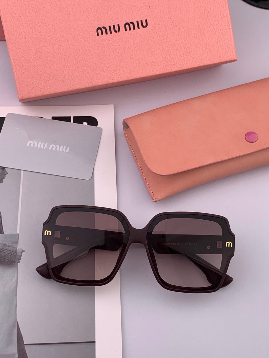 Miu Miu M9304 Fashion Pink Lens Sunglasses for Men & Women - 358691