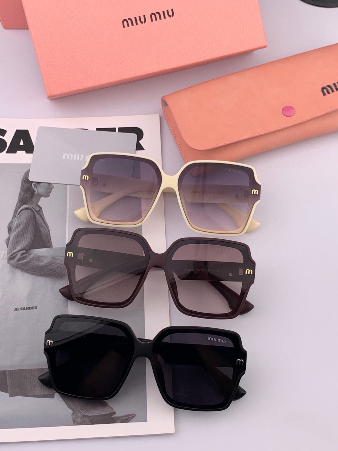Miu Miu M9304 Fashion Pink Lens Sunglasses for Men & Women - 358691 - detail image 7