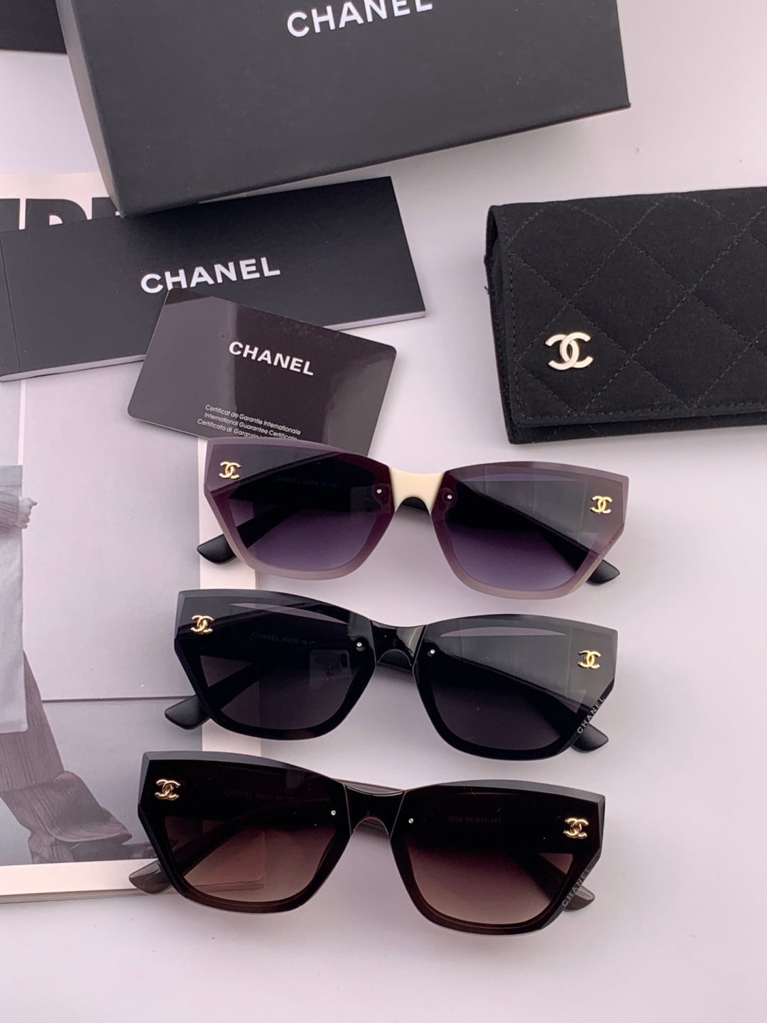 Chanel CH6530 Fashion Gold Lens Sunglasses for Men & Women - 357968 - detail image 7