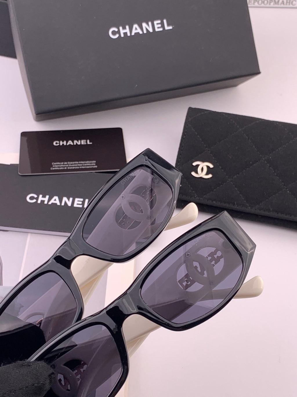 Chanel CH9231 Polarized Square Brown Lens Sunglasses for Men & Women - detail image 2