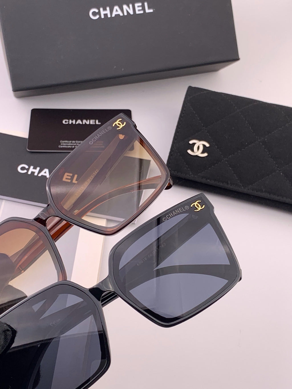 Chanel CH86901 Square Brown Lens Sunglasses for Men & Women - 358057 - detail image 5
