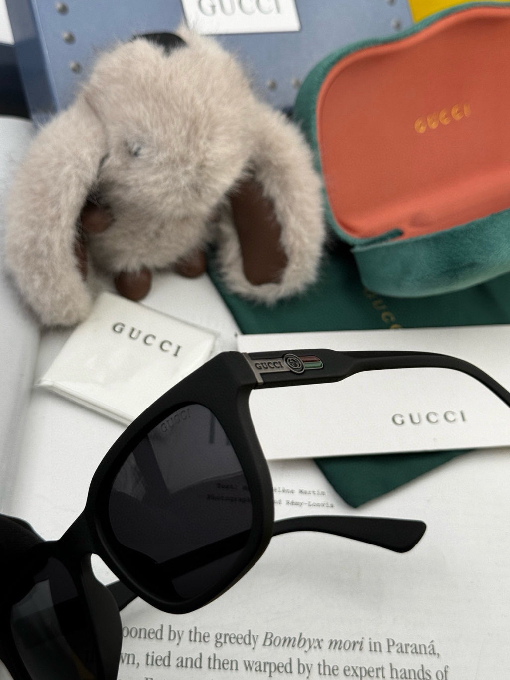 Gucci G7510 Square Gold Lens Sunglasses for Men & Women - 357848 - detail image 4