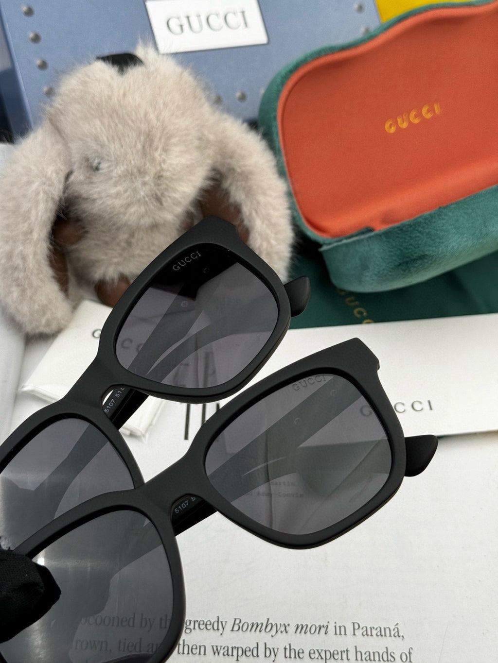 Gucci G7510 Square Gold Lens Sunglasses for Men & Women - 357848 - detail image 5