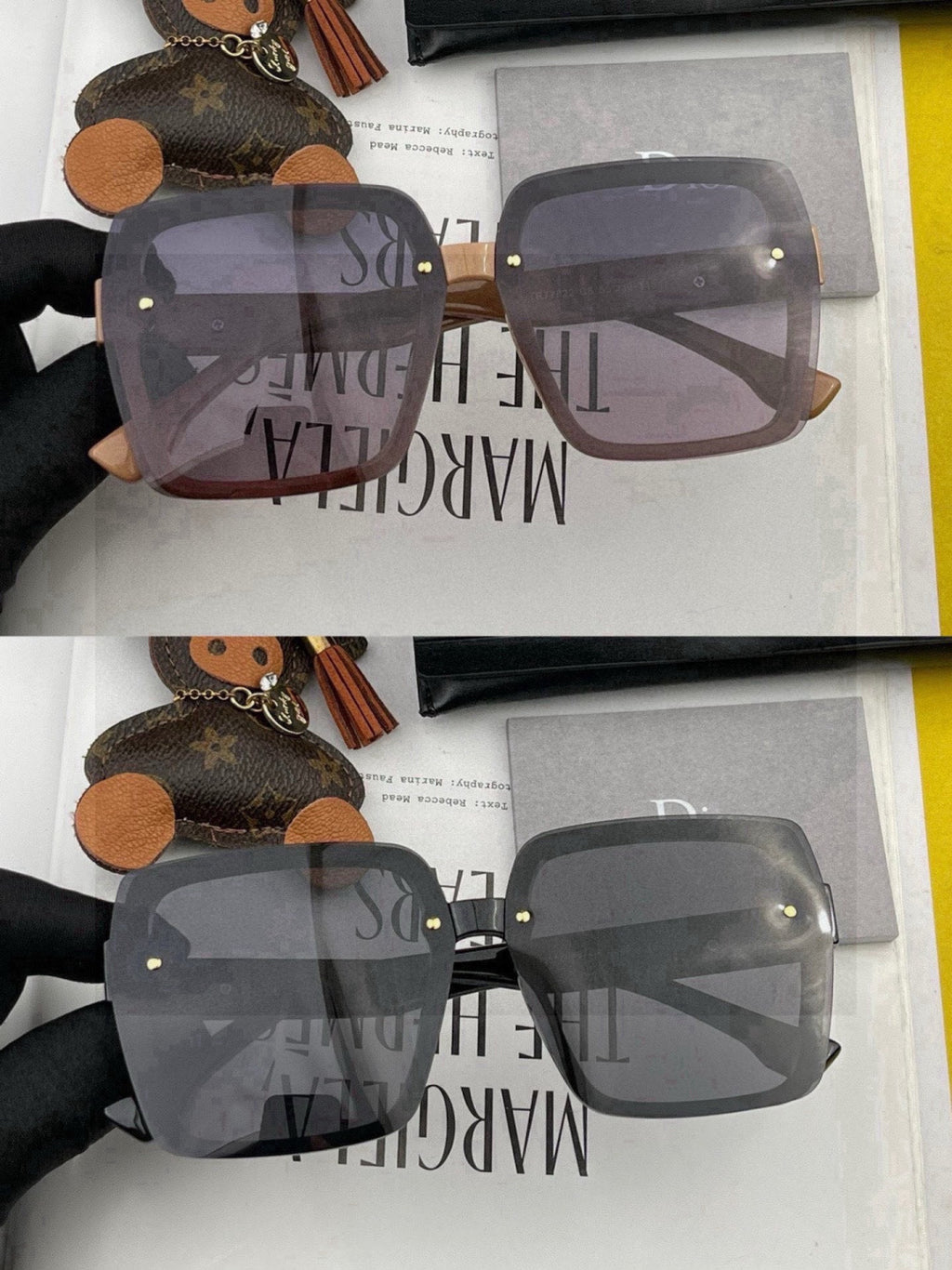 Dior CD22077 Polarized Fashion Black Lens Sunglasses for Men & Women - detail image 6