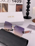 Dior D3235 Square Red Lens Sunglasses for Men & Women - 358241