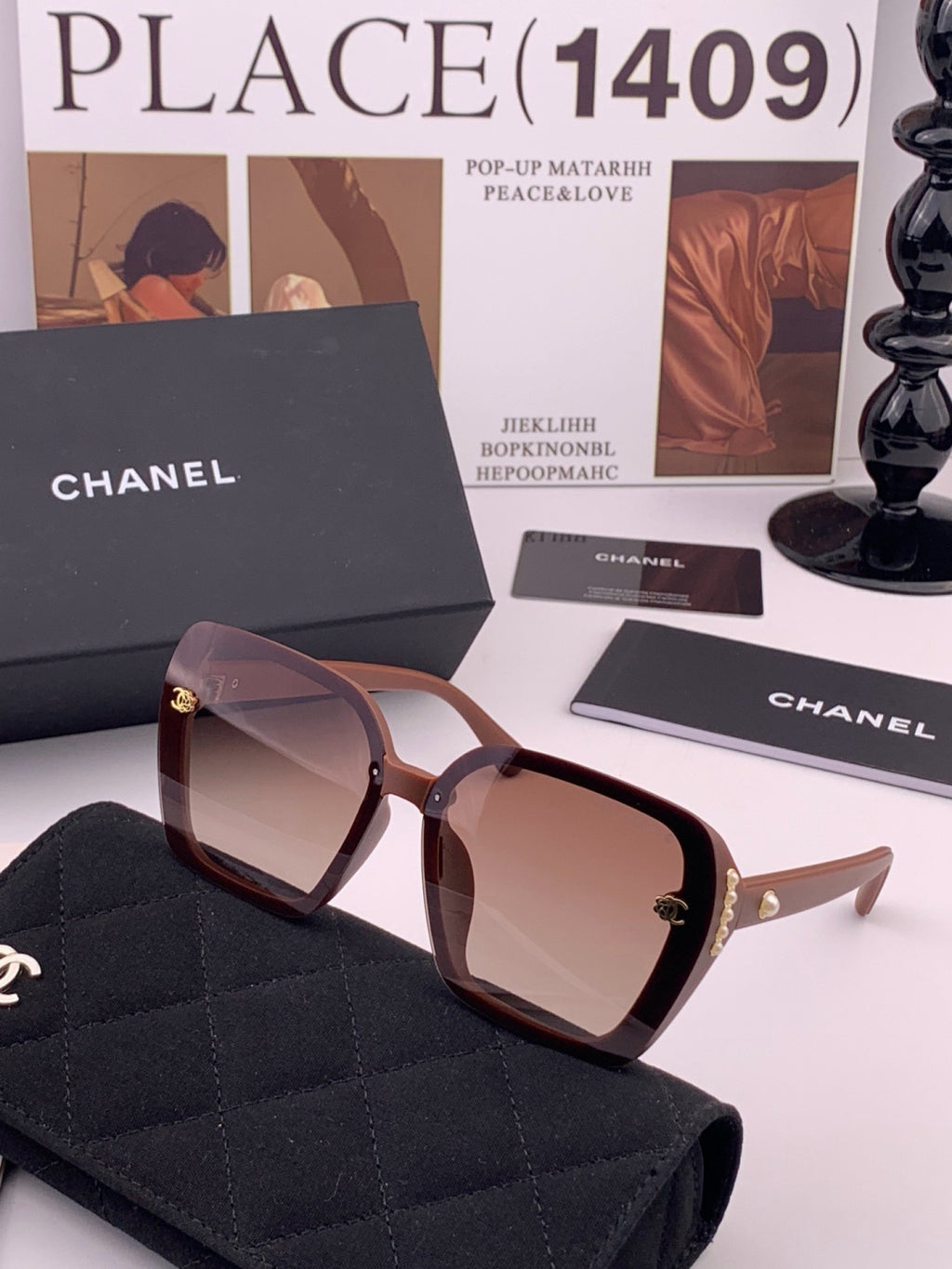Chanel CH6994 Polarized Oversized Brown Lens Sunglasses for Men & Wom - 358060