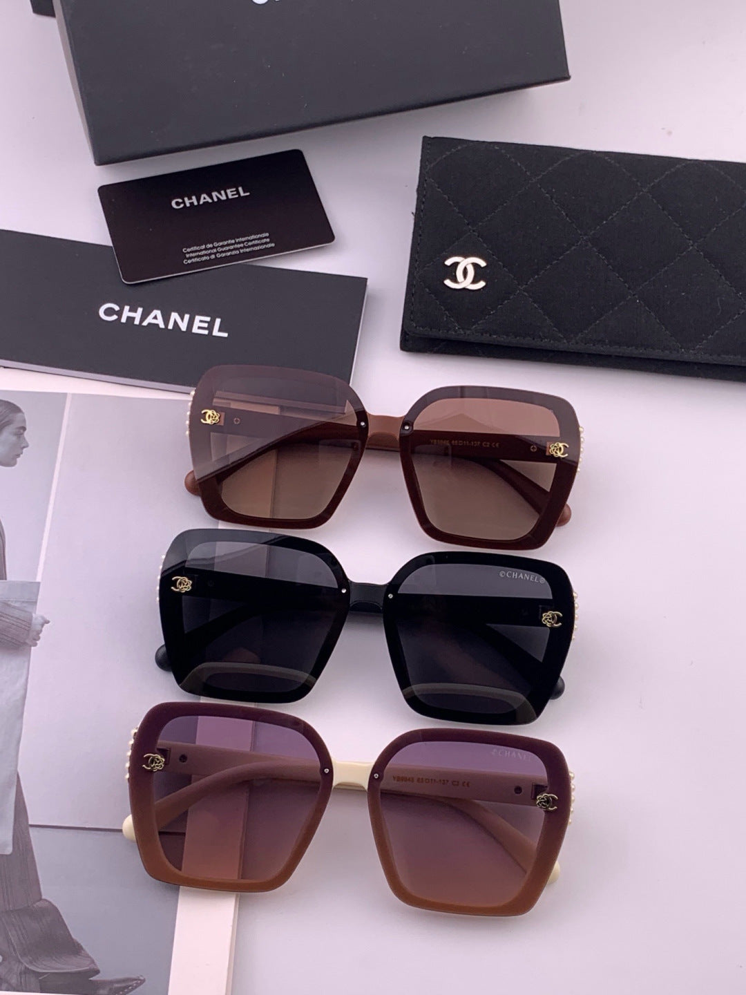 Chanel CH6994 Polarized Oversized Brown Lens Sunglasses for Men & Wom - 358060 - detail image 6