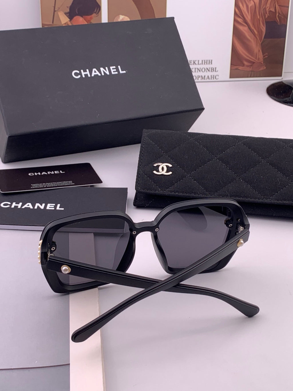 Chanel CH6994 Polarized Oversized Gold Lens Sunglasses for Men & Wome - 358061 - detail image 6