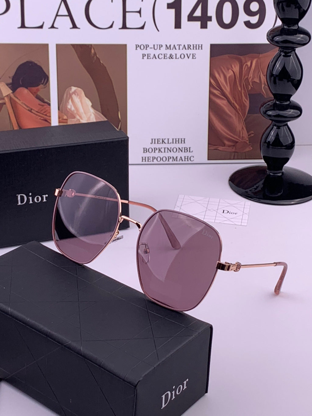 Dior CD2303 Fashion Gold Lens Sunglasses for Men & Women - detail image 2