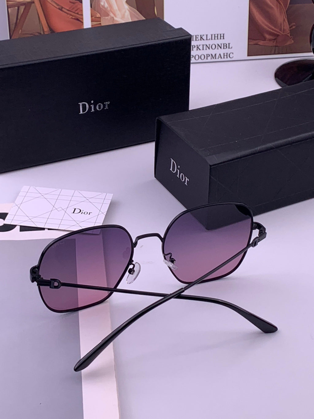 Dior CD2303 Fashion Brown Lens Sunglasses for Men & Women - 358243 - detail image 6
