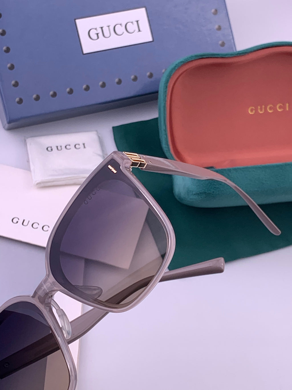 Gucci G60 Polarized Square Brown Lens Sunglasses for Men & Women - 357855 - detail image 3