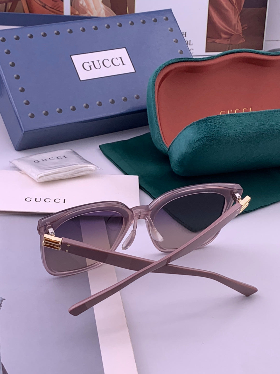 Gucci G60 Polarized Square Brown Lens Sunglasses for Men & Women - 357857 - detail image 4