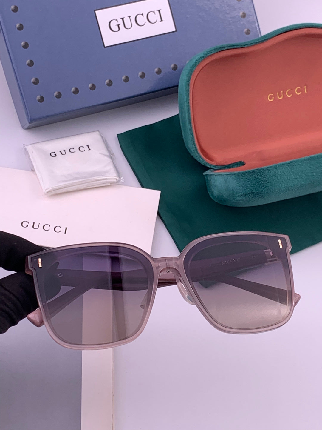 Gucci G60 Polarized Square Brown Lens Sunglasses for Men & Women - 357857