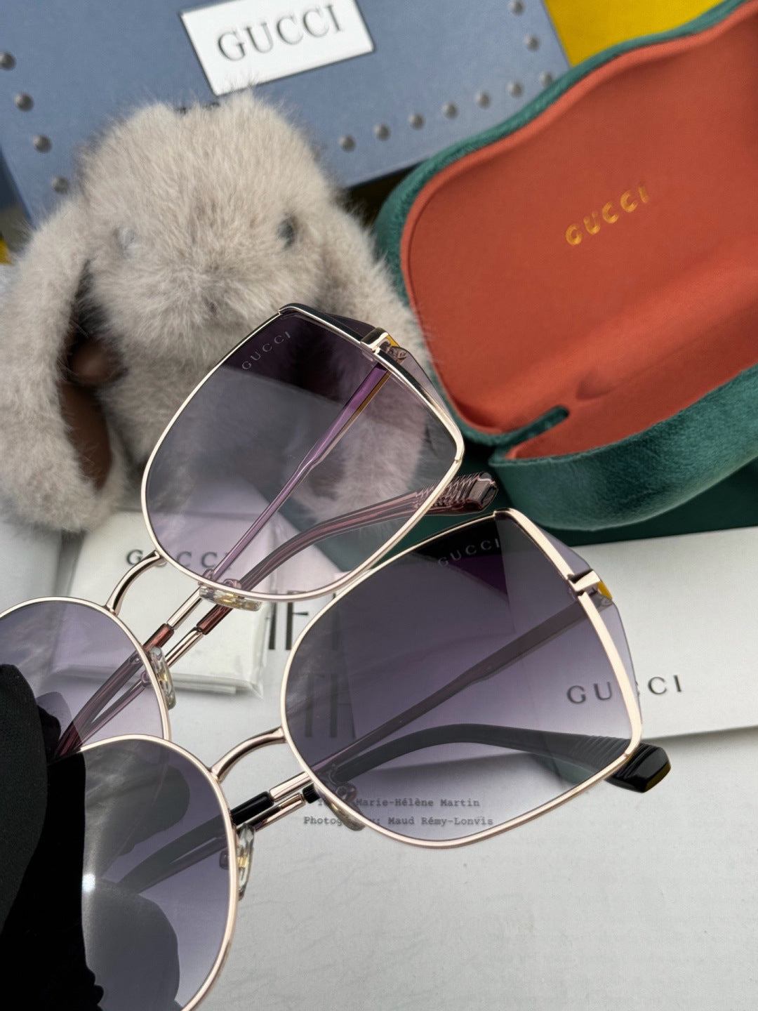 Gucci G1641 Polarized Rimless Gold Lens Sunglasses for Men & Women - 357823 - detail image 5