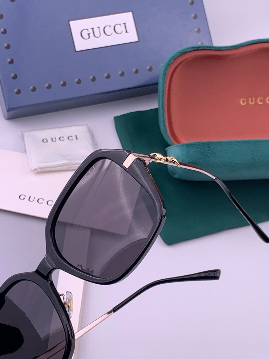 Gucci G9912 Round Black Lens Sunglasses for Men & Women - 357824 - detail image 2