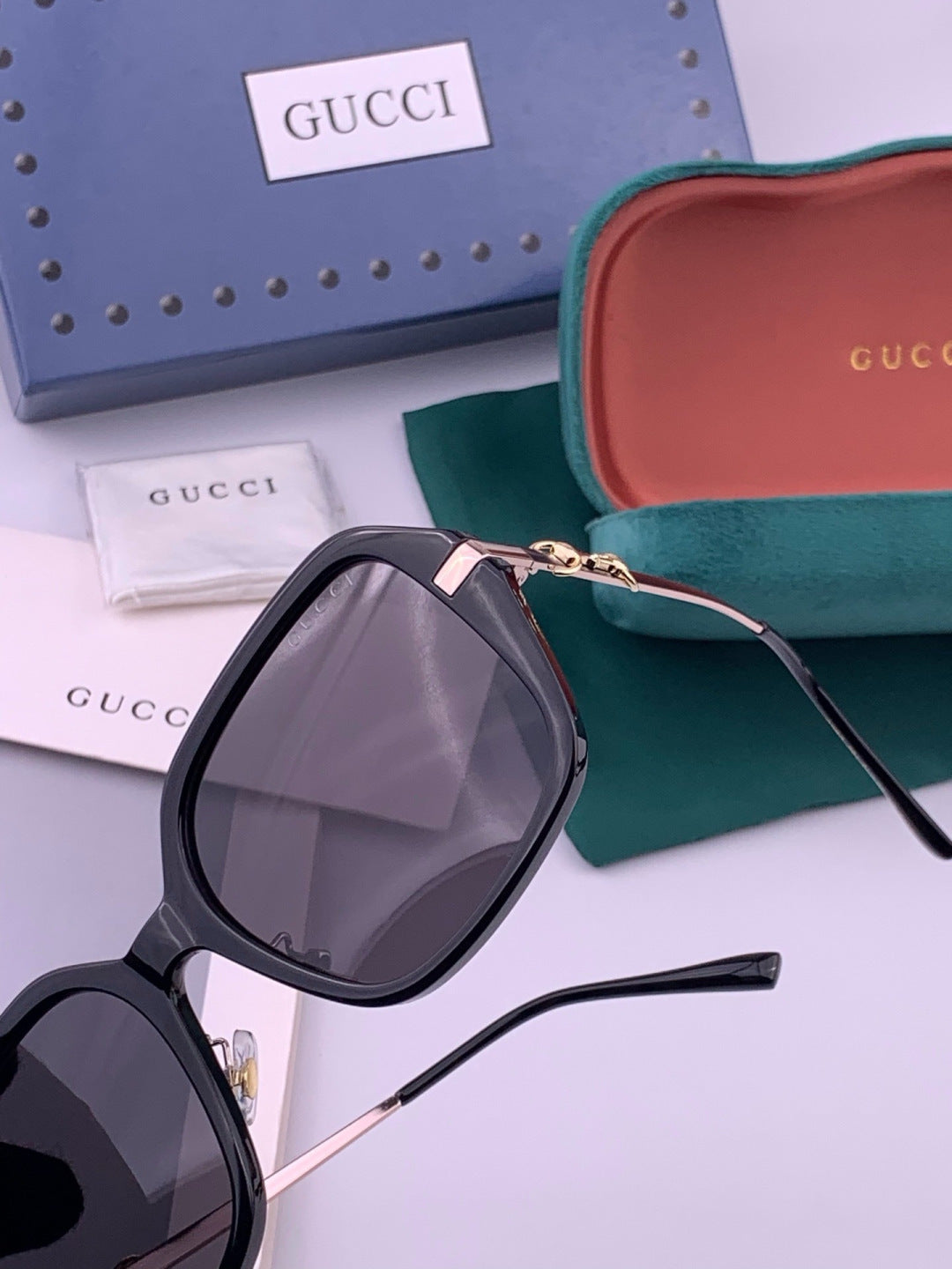Gucci G9912 Round Black Lens Sunglasses for Men & Women - 357824 - detail image 2