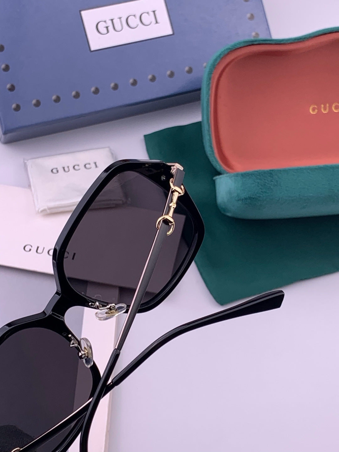 Gucci G9912 Round Black Lens Sunglasses for Men & Women - 357824 - detail image 4