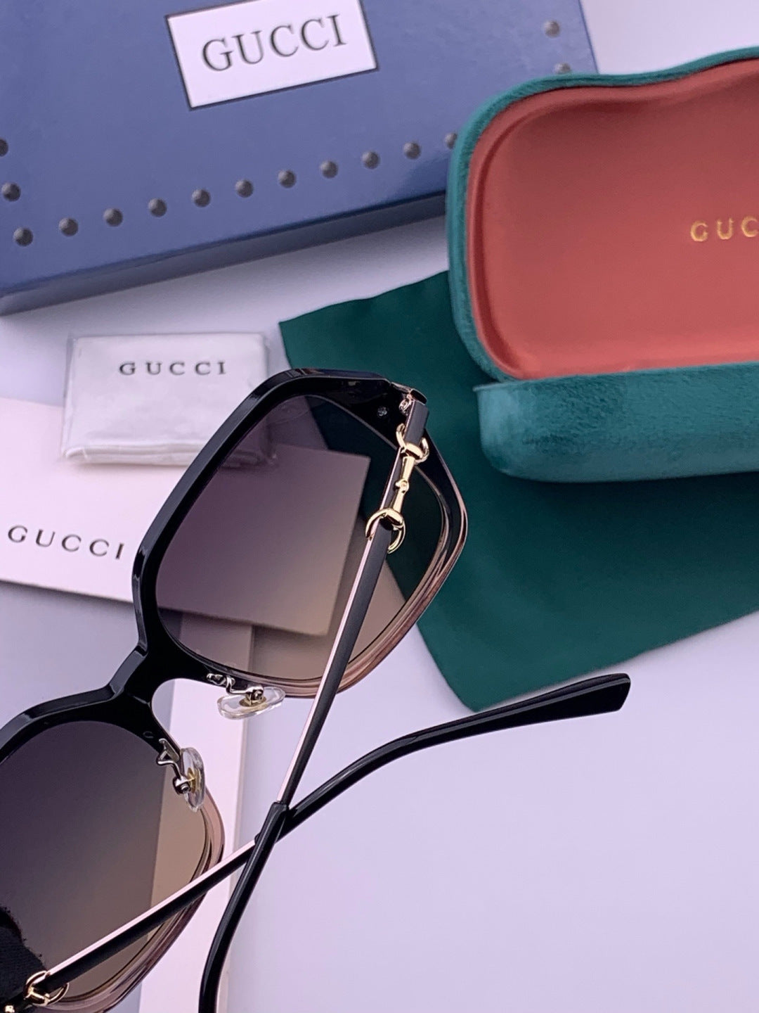 Gucci G9912 Round Black Lens Sunglasses for Men & Women - 357825 - detail image 3