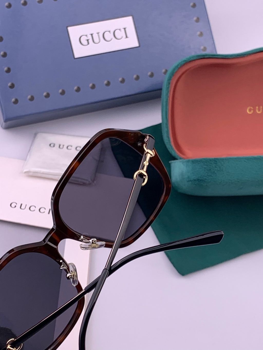 Gucci G9912 Round Black Lens Sunglasses for Men & Women - detail image 6