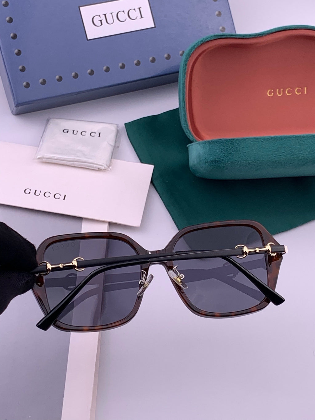 Gucci G9912 Round Black Lens Sunglasses for Men & Women - detail image 4