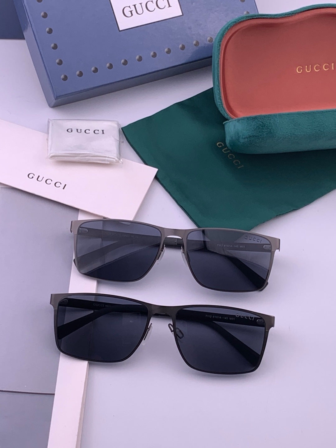 Gucci G2711 Polarized Aviator Gold Lens Sunglasses for Men - detail image 7
