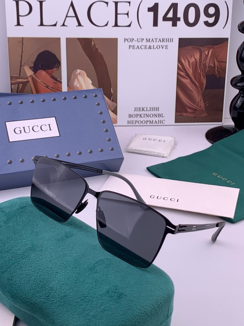 Gucci G2882 Fashion Pink Lens Sunglasses for Men & Women - 357829 - detail image 2