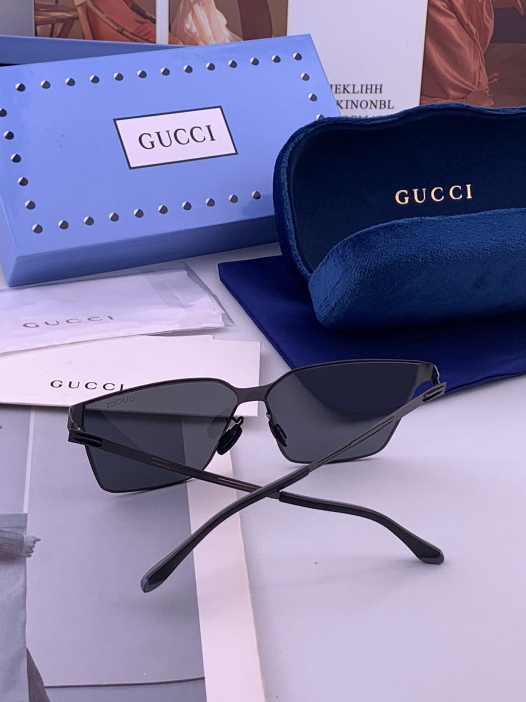 Gucci G7882 Polarized Fashion Orange Lens Sunglasses for Men & Women - 357830 - detail image 5