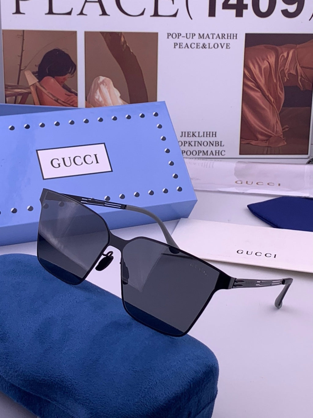 Gucci G7882 Polarized Fashion Orange Lens Sunglasses for Men & Women - 357831 - detail image 2