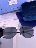 Gucci G2380 Polarized Aviator Orange Lens Sunglasses for Men - 357833