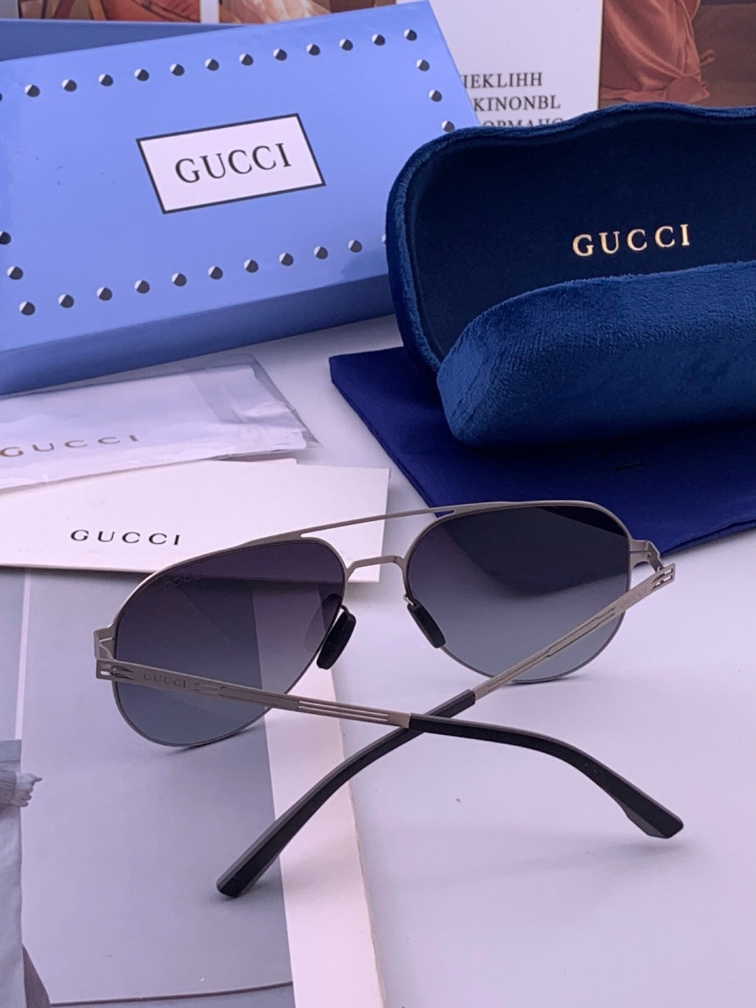 Gucci G139 Fashion Orange Lens Sunglasses for Men & Women - 357834 - detail image 5