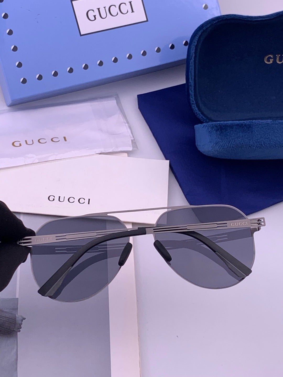Gucci G139 Fashion Orange Lens Sunglasses for Men & Women - 357835 - detail image 4