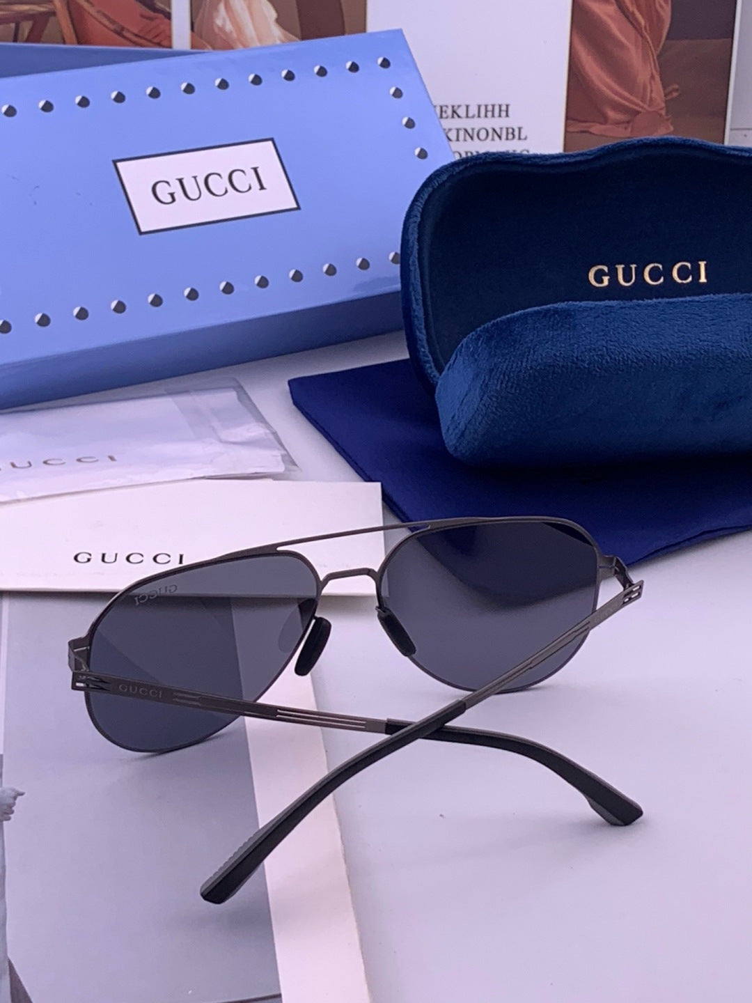 Gucci G139 Fashion Orange Lens Sunglasses for Men & Women - 357835 - detail image 5