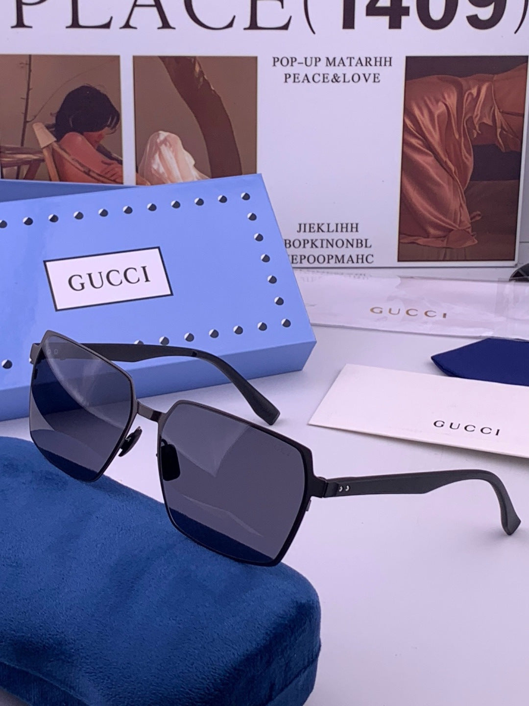 Gucci G5226 Fashion Gold Lens Sunglasses for Men & Women - 357836 - detail image 2