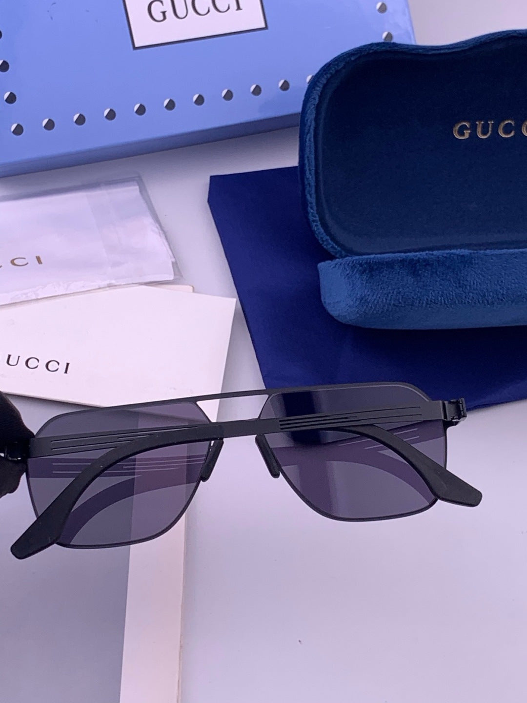 Gucci G0862 Fashion Gold Lens Sunglasses for Men & Women - 357838 - detail image 6