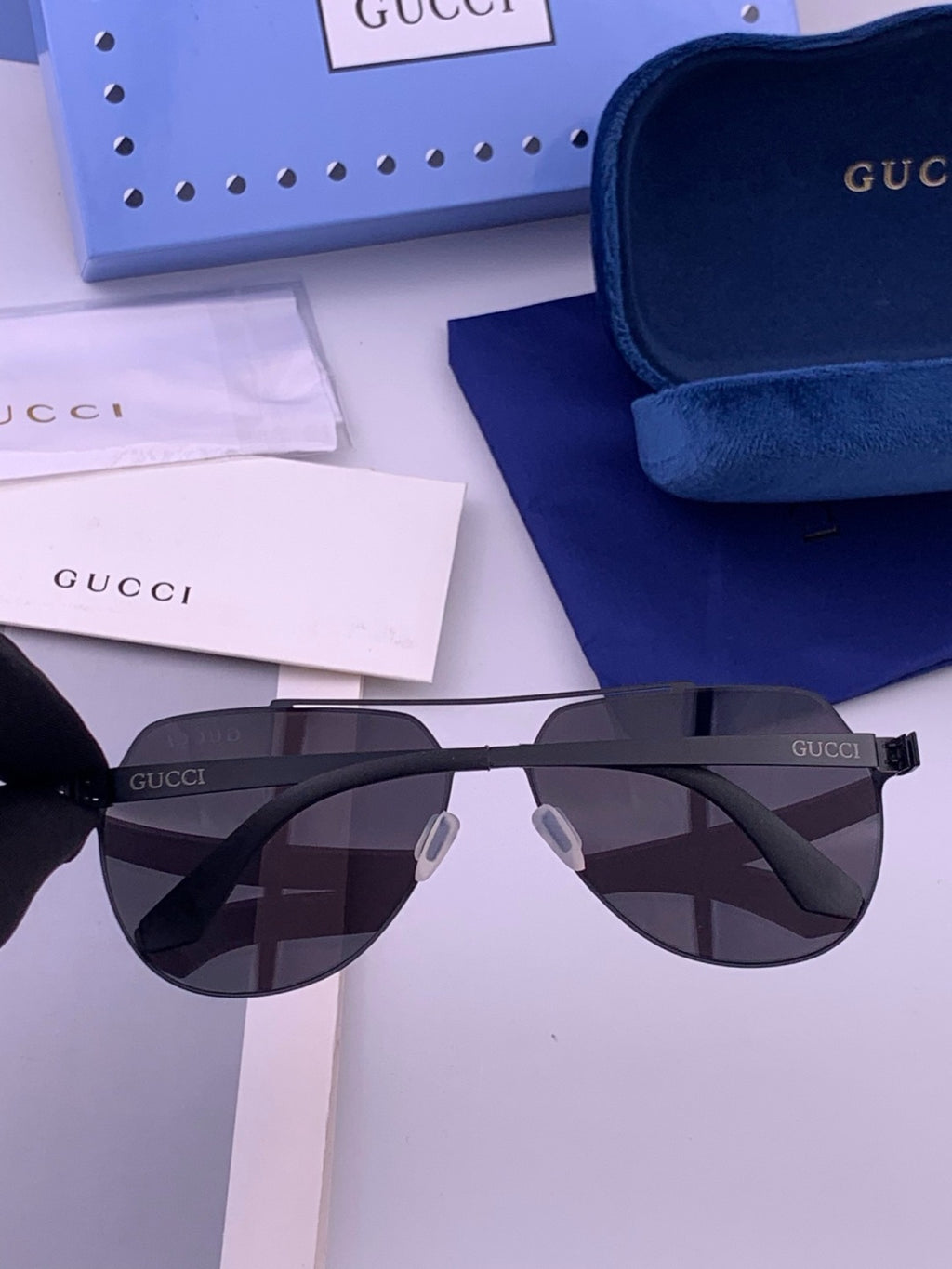 Gucci G3501 Fashion Gold Lens Sunglasses for Men & Women - 357839 - detail image 4