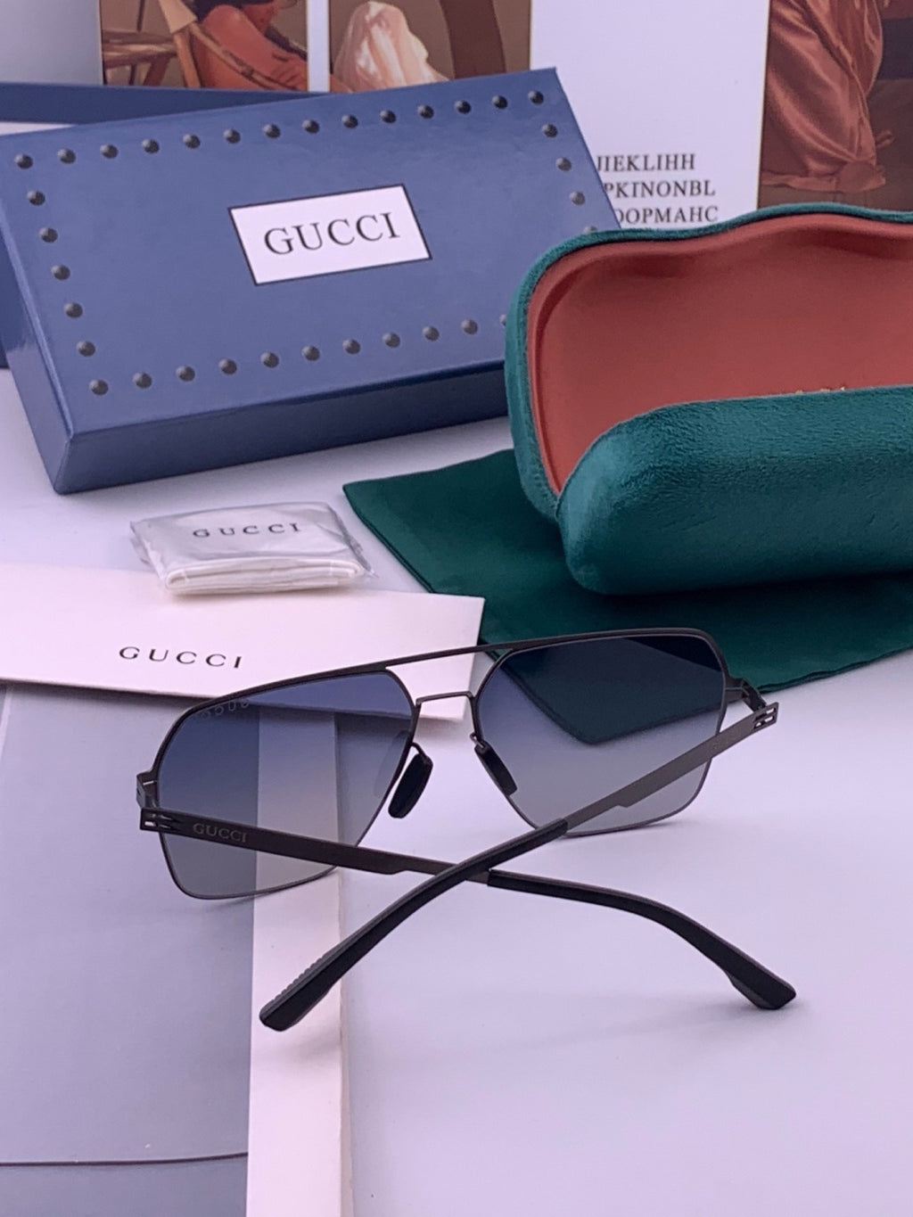 Gucci G711 Polarized Fashion Brown Lens Sunglasses for Men & Women - 357840 - detail image 5