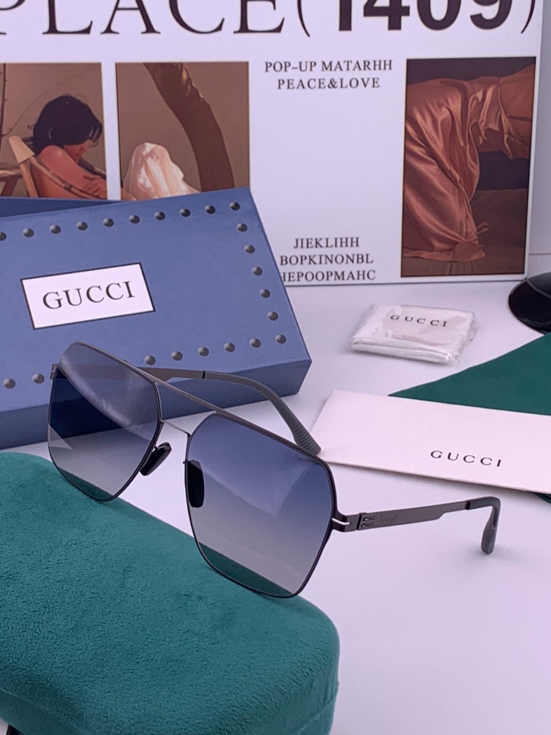 Gucci G711 Polarized Fashion Brown Lens Sunglasses for Men & Women - 357840 - detail image 2