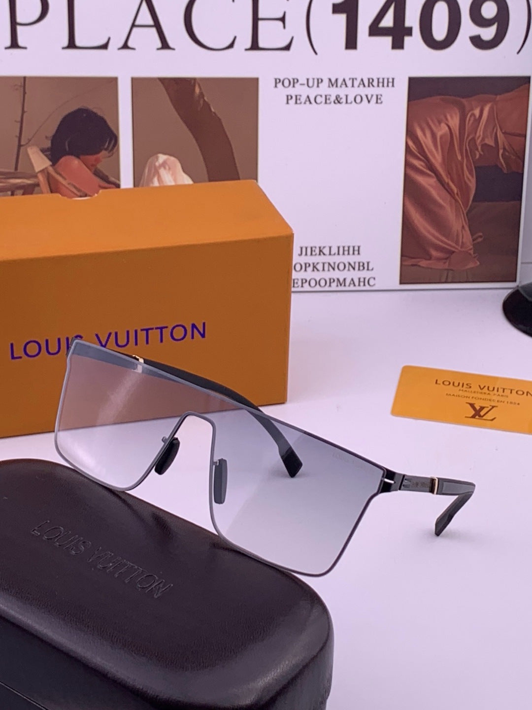Louis Vuitton L016 Fashion Gold Lens Sunglasses for Men & Women - 357632 - detail image 2