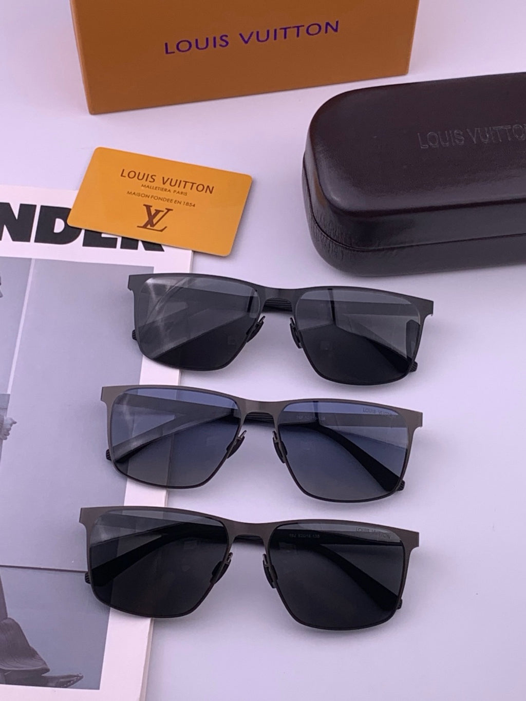 Louis Vuitton L216 Fashion Gold Lens Sunglasses for Men & Women - 357640 - detail image 7