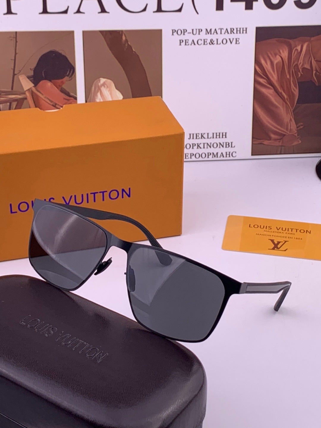 Louis Vuitton L216 Fashion Gold Lens Sunglasses for Men & Women - 357641 - detail image 2