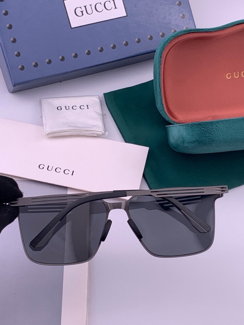 Gucci G176 Polarized Aviator Gold Lens Sunglasses for Men - 357844 - detail image 7