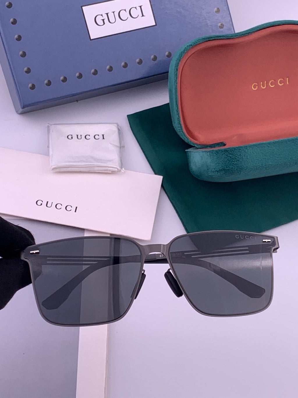 Gucci G176 Polarized Aviator Gold Lens Sunglasses for Men - 357844