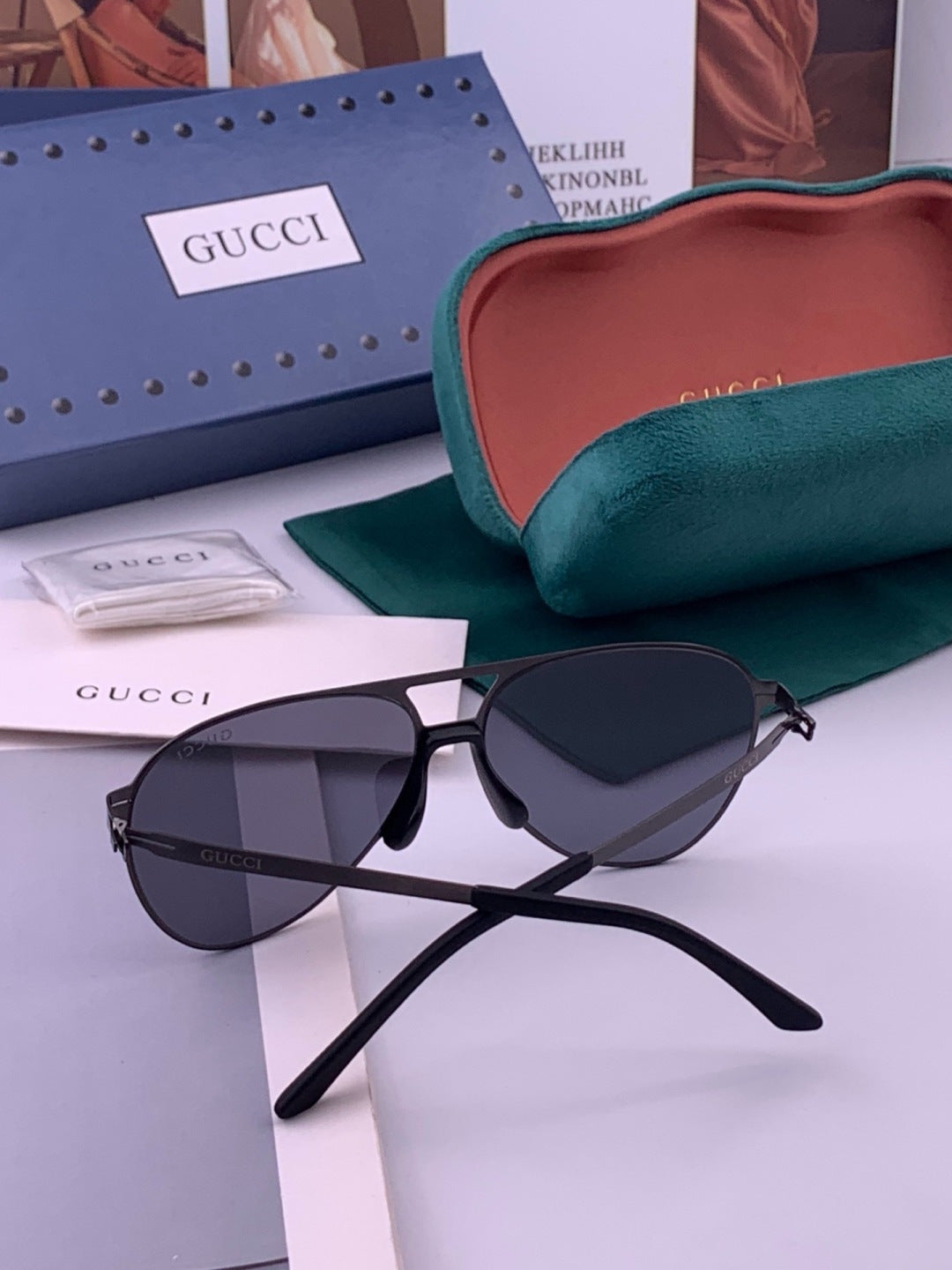 Gucci G5731 Fashion Gold Lens Sunglasses for Men & Women - detail image 5