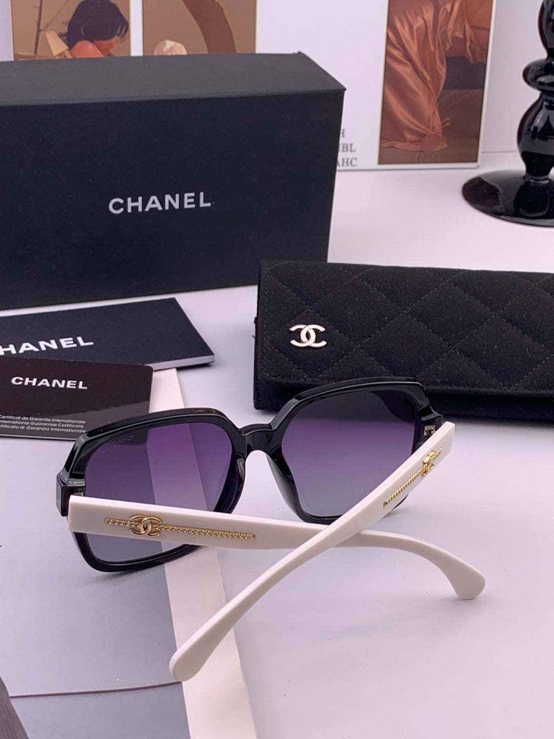 Chanel CH9250 Polarized Square Brown Lens Sunglasses for Women - 358049 - detail image 5