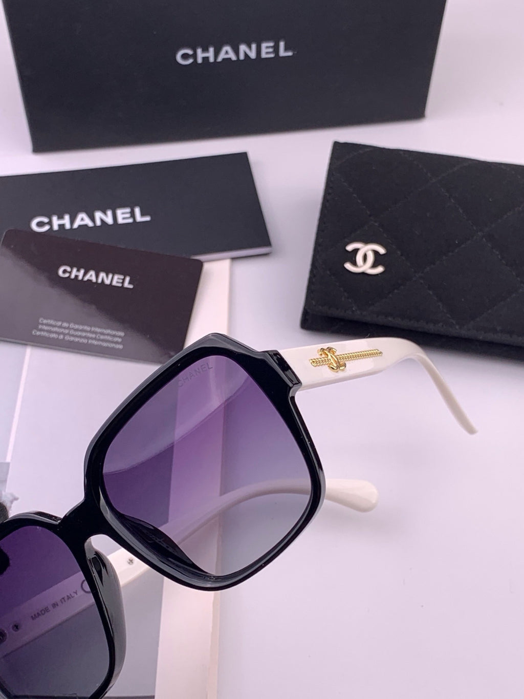 Chanel CH9250 Polarized Square Brown Lens Sunglasses for Women - 358049 - detail image 2
