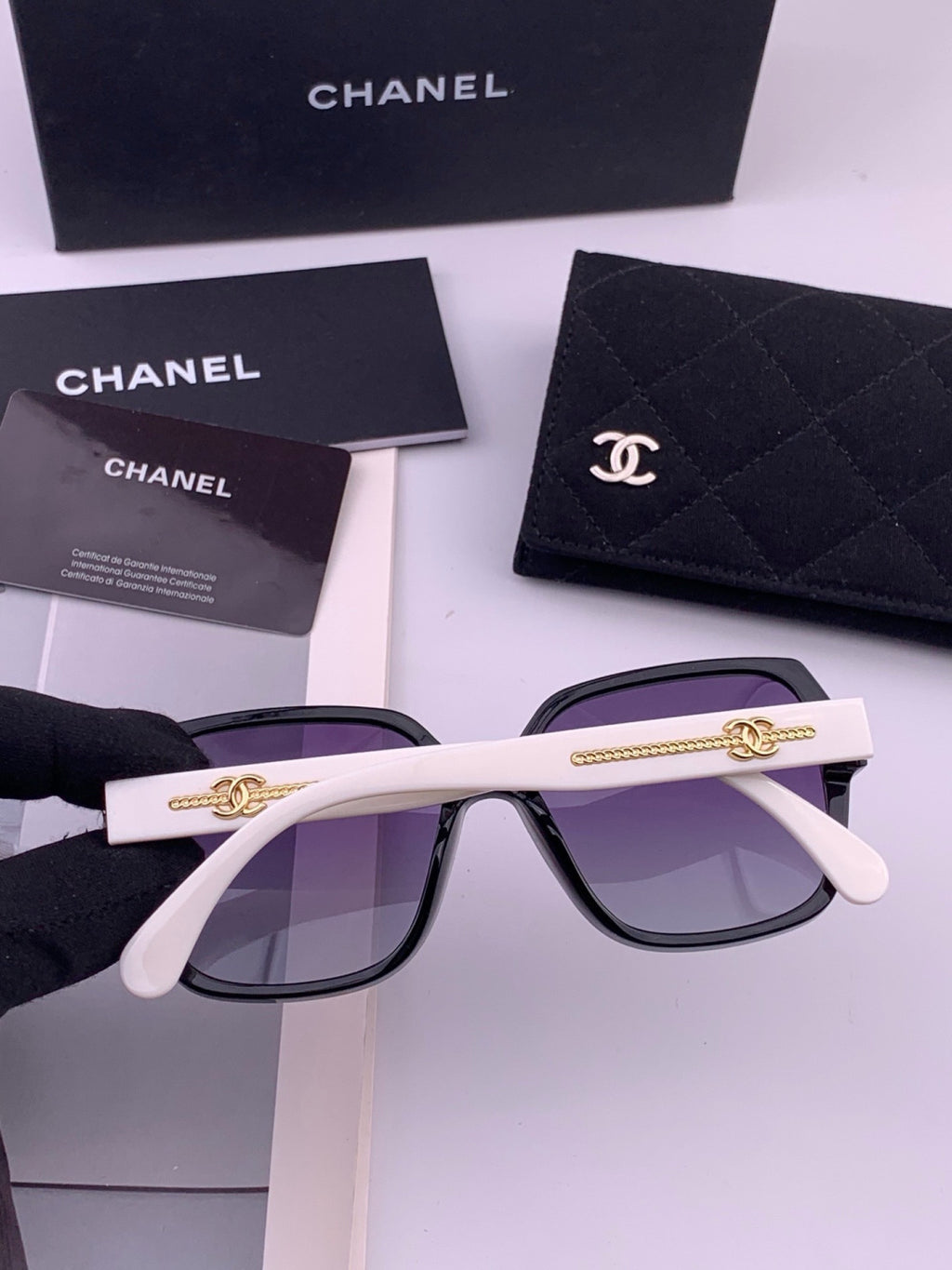 Chanel CH9250 Polarized Square Brown Lens Sunglasses for Women - 358049 - detail image 4