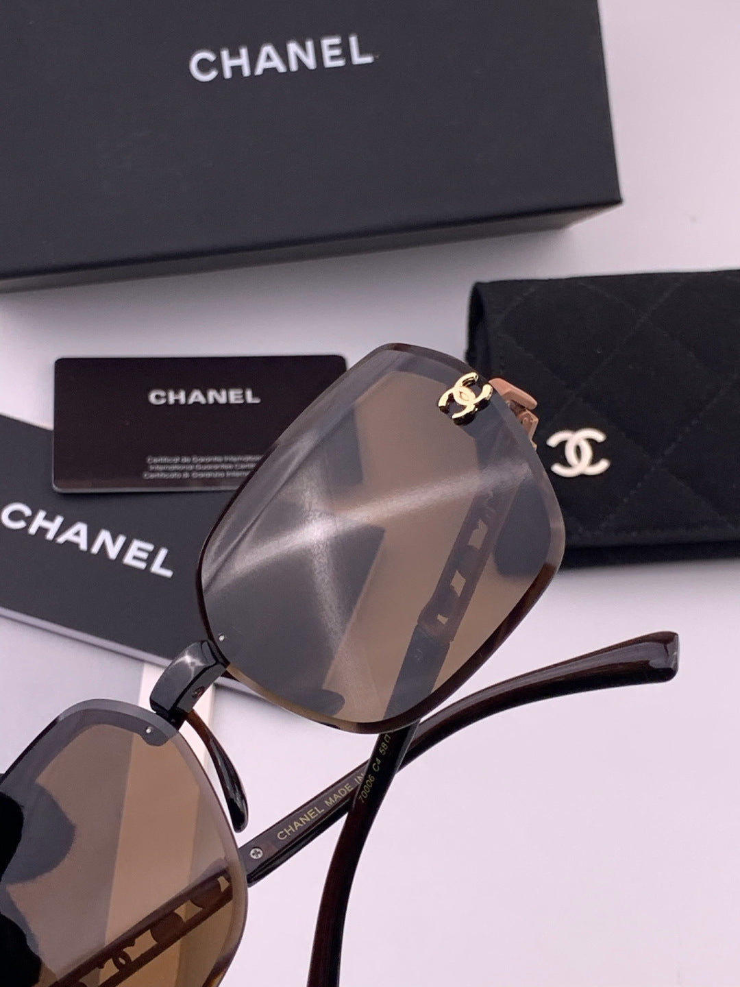 Chanel CH67000 Fashion Black Lens Sunglasses for Men & Women - 358052 - detail image 7