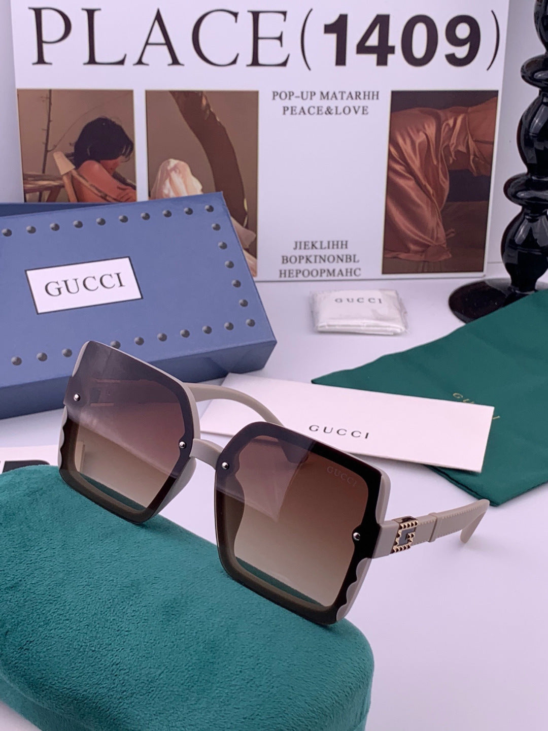 Gucci G3518 Polarized Fashion Brown Lens Sunglasses for Women - 357811